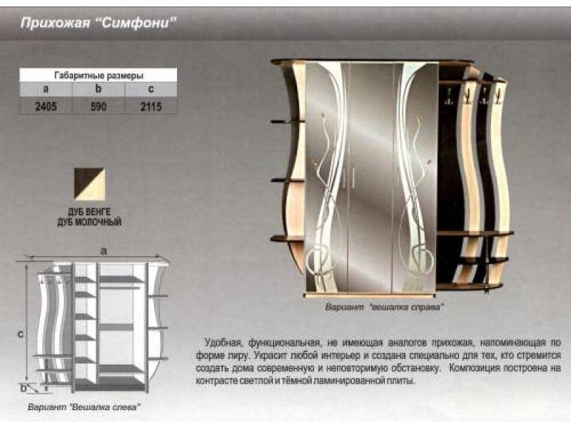 прихожая прямая симфони в Челябинске