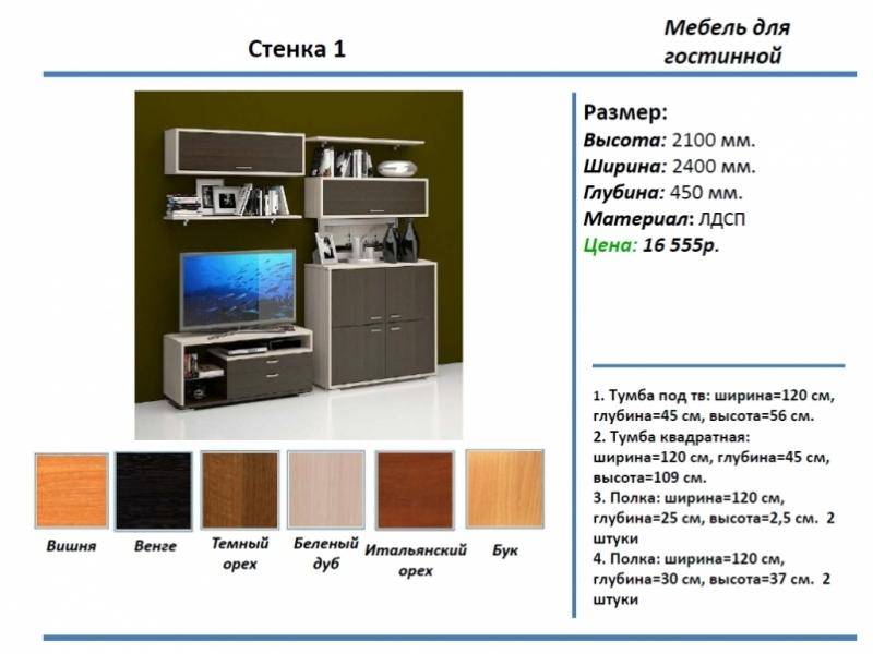 гостиная стенка 1 в Челябинске
