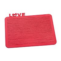разделочная доска happy board love, красная в Челябинске