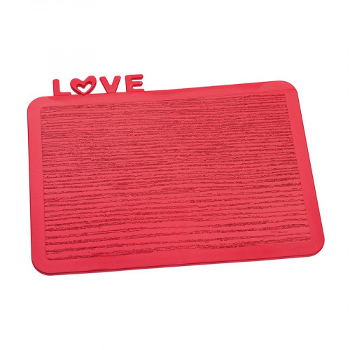 разделочная доска happy board love, красная в Челябинске