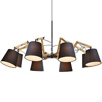 подвесная люстра arte lamp pinoccio a5700lm-8bk в Челябинске