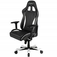 кресло геймерское dxracer king ks57 черно-белое в Челябинске