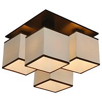 потолочная люстра arte lamp quadro a4402pl-4bk в Челябинске