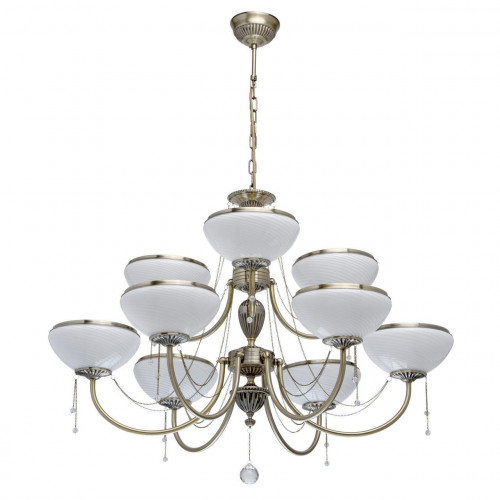 подвесная люстра mw-light фелиция 347019309 белая в Челябинске