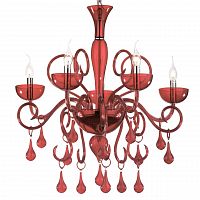 подвесная люстра ideal lux lilly sp5 rosso в Челябинске