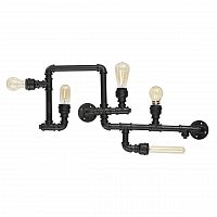 потолочная люстра ideal lux plumber pl5 nero в Челябинске