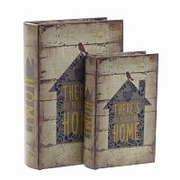 шкатулкикниги, набор из 2 шт. коричневого цвета в Челябинске