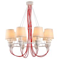 подвесная люстра arte lamp sergio a3325lm-8wh в Челябинске