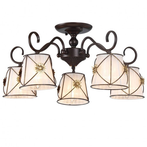 потолочная люстра arte lamp 72 a5495pl-5br в Челябинске