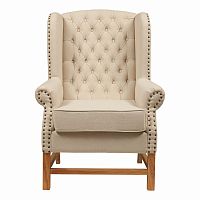 кресло мягкое с ушами french provincial armchair бежевое в Челябинске