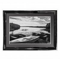 постер с паспарту в раме four boats at sunset / 1290749-1 в Челябинске