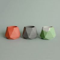 подсвечник из бетона терракотовый eco линту, 6 см в Челябинске