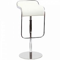 барный стул lem style piston stool белая кожа в Челябинске