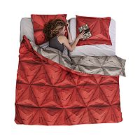 постельное белье оригами красный (200*220) в Челябинске