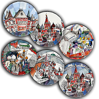 сет тарелки московия dream (6 шт.) в Челябинске