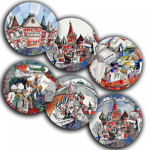сет тарелки московия dream (6 шт.) в Челябинске