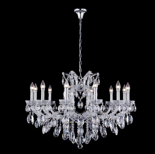 подвесная люстра crystal lux hollywood sp12 chrome в Челябинске