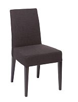 стул aylso dining chair кожа тёмно-коричневая в Челябинске