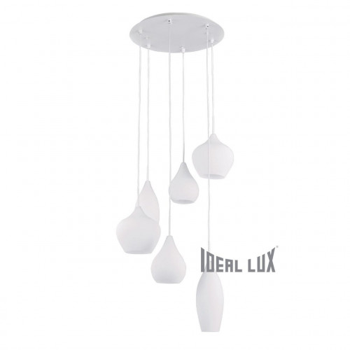 подвесная люстра ideal lux soft sp6 bianco в Челябинске
