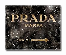 постер prada mafia на чёрном в золотом a3 в Челябинске