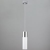 подвесной светильник eurosvet double topper 50135/1 led хром/белый в Челябинске