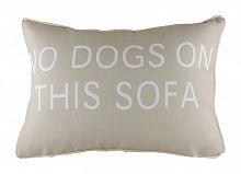 подушка с надписью no dogs on this sofa в Челябинске