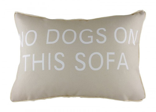 подушка с надписью no dogs on this sofa в Челябинске