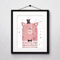 постер pig а4 в Челябинске