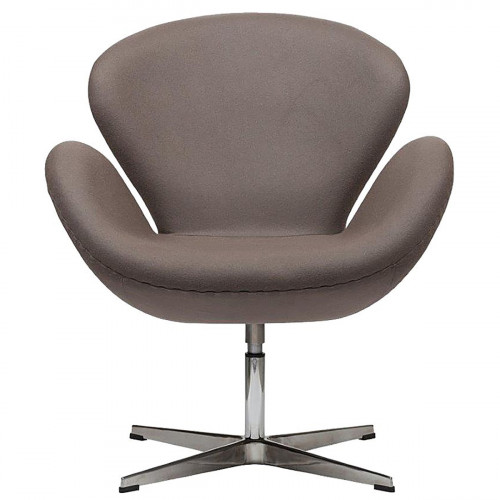 кресло swan chair серо-коричневая в Челябинске