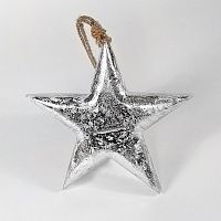 игрушка на елку звезда серебряная snow star, 23х23х3 см в Челябинске