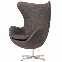 кресло egg chair серое в Челябинске