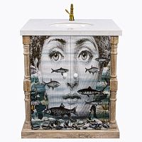 тумба с раковиной аквариум снег fornasetti в Челябинске