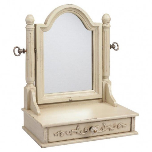 зеркало настольное с ящиком и креплением на шарнирах vanessa beige в Челябинске