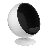 кресло eero aarnio style ball chair черное в Челябинске