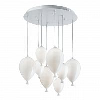 подвесная люстра ideal lux clown sp8 bianco в Челябинске