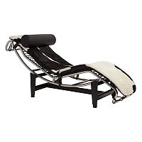 шезлонг chaise longue lc4 черно-белый в Челябинске