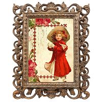 репродукция старинной рождественской гравюры in red в Челябинске