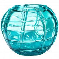 ваза стеклянная ice (синяя) 17*19 в Челябинске