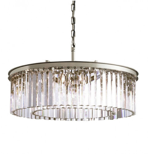 люстра prism silver 80 серебро, прозрачное стекло в Челябинске