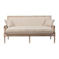 диван auguste salon bench with burlap прямой бежевый в Челябинске