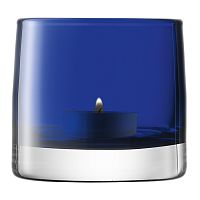 подсвечник стеклянный синий для чайной свечи light colour, 8,5 см в Челябинске