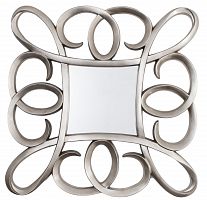 зеркало серебряное квадратное в фигурной раме silver swirl frame от rvastley в Челябинске