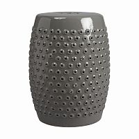 керамический столик-табурет cutwork garden stool серый в Челябинске