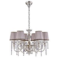 подвесная люстра crystal lux alegria sp6 silver-brown в Челябинске