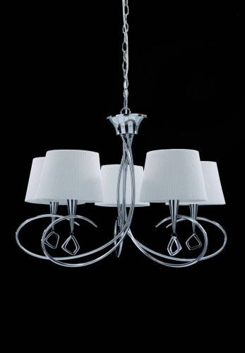 подвесная люстра mantra mara chrome - white 1641 в Челябинске
