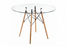 стол стеклянный nixon (eames style) натуральное дерево в Челябинске