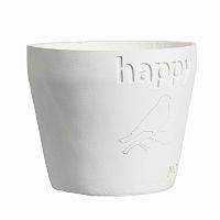 цветочный горшок happy белый в Челябинске