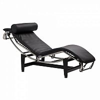 шезлонг chaise longue lc4 черный в Челябинске