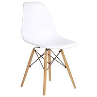 стул деревянный pc-015 белый (eames style) в Челябинске