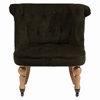 кресло amelie french country chair серо-коричневое в Челябинске